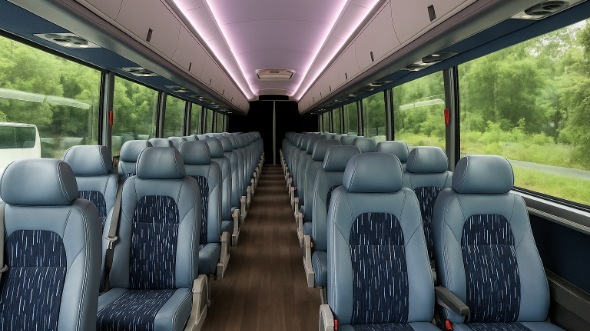 Interior of Charter Bus Company Des Plaines's 20 Passenger Mini bus in Des Plaines