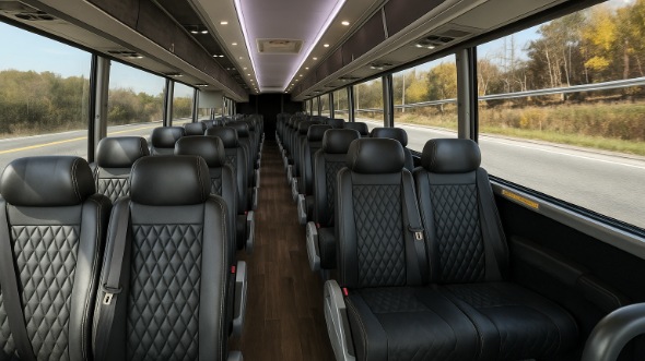 hoffman estates 28 passenger minibus interior