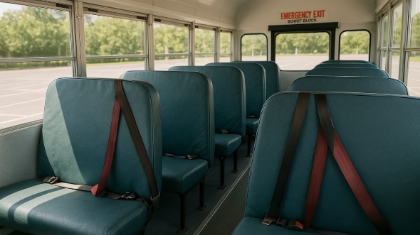 school bus rental interior